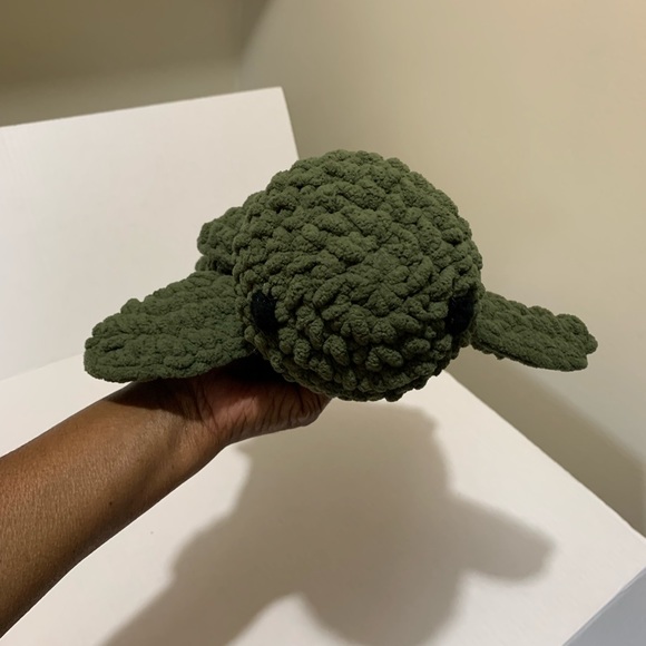 Sea Turtle Playroom Decor Soft Plushie Sea Turtle Handmade Crochet - Picture 12 of 15
